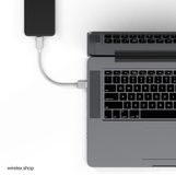 Flexline USB-C naar 8-pins oplaadkabel, wit, 1,5 m