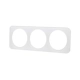 Witte wandglasplaat met 3 ronde sleutels