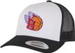 Mister Tee Basketball Fly Retro Trucker Colored Front Snapback Pet - Zwart/Wit