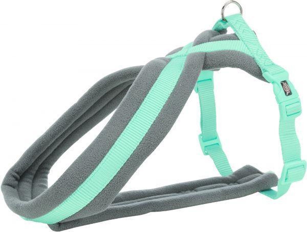 TRIXIE Hondentuig Premium Touring Mintgroen 70 - 110 x 2,5 cm