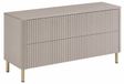 3xE living Meuble sous-vasque 120 cm, cachemire, pieds dorés