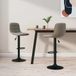 Maison Exclusive - Lot de 2 tabourets de bar en velours gris clair