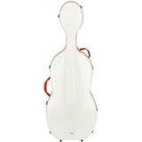 GEWA Cellokoffer FUN Series Polycarbonaat 4/4 Wit/Oranje