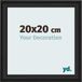 Your Decoration Cadre photo 20x20 cm - MDF - Bois noir grainé - Lazio