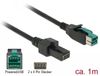 DeLOCK 85482 PoweredUSB kabel Zwart 1 m