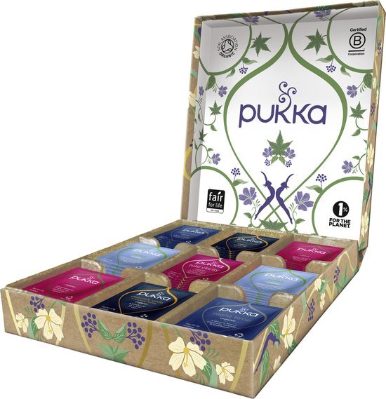 Pukka Relax Theeselectie Geschenkdoos - 5 blends biologische kruidenthee - 45 zakjes