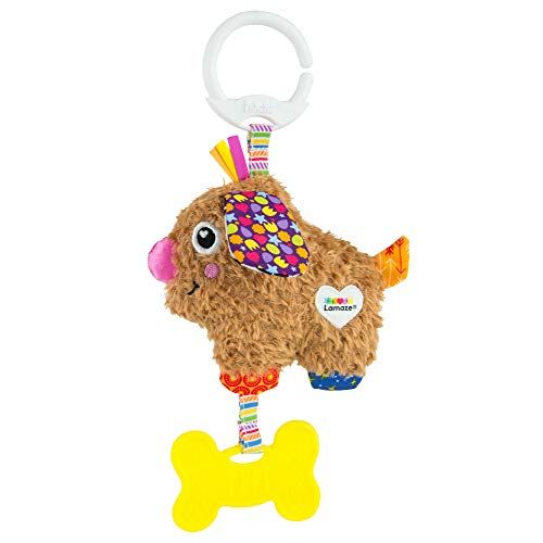 Lamaze Pippin the Puppy babyspeelgoed, clip op babykinderwagen, speelgoed en kinderwagen, pasgeboren zintuiglijke speelgoed voor baby's, jongens en meisjes, van 0-6 maanden