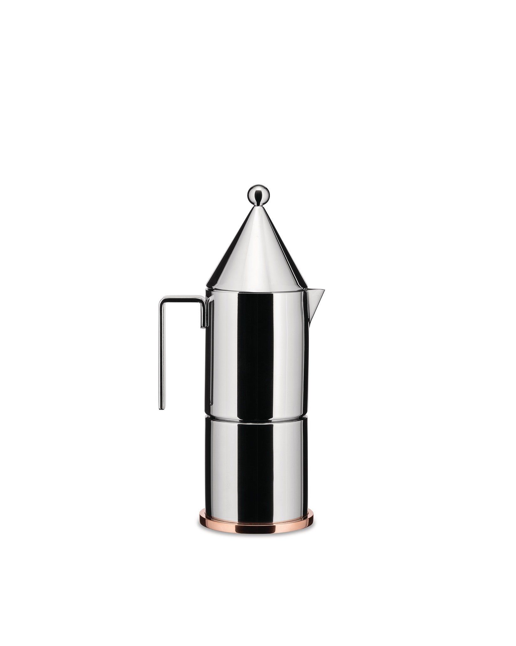 Alessi Percolator 90002/3 La Conica Door Aldo Rossi - 3 Kops - Zilver