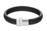 Tommy Hilfiger Jewelry leren herenarmband zwart - 2790375