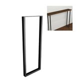 Amig - Set van 2 poten voor hal- of entreetafels - Tafelpotenset in industriële stijl - Materiaal: Staal - 800 x 300 x 40 mm - Sterk en duurzaam - Matzwarte afwerking