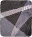Wicotex Tapis de bain gris rayé 60x90cm