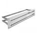 Delock 19 inch patch panel met kabelgeleiding | voor 48 Keystone modules | 2U | grijs