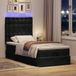 Maison Exclusive - Cadre de lit ottoman avec matelas, noir, 90x190 cm, velours