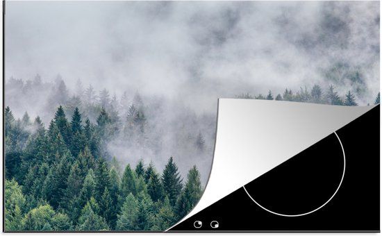 KitchenYeah® Inductie beschermer 77x51 cm - Bos - Inductiebeschermer