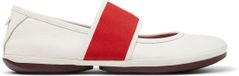 Camper Right Nina Ballerinas - Dames - Wit Natuurlijk - Maat 38