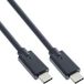 InLine 35707A Câble USB USB 3.2 Gen 2 (3.1 Gen 2) 0,3 m USB C 20 Gbit/s 100 W Noir
