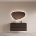 Boss & Wessing BWS Riga Badmeubelset met Asia Wastafel Zwart 120 cm Bruin Eiken