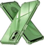 Techsuit Hoesje geschikt voor Motorola Moto G35 - Silicone Back Cover antichoc - Transparant
