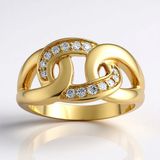Cavill - Luxe Zilveren Ring met 0,15 ct I1 (G) Diamanten - 925 Sterling Zilver Verguld