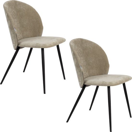 Zuiver Cozy Eetkamerstoelen Moss - Set van 2