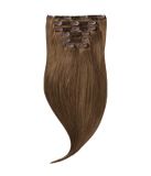 Rapunzel of Sweden Classic Clip-ins Raide / Volume moyen / 7 pièces 5.0 Brun 60 cm Extensions de cheveux