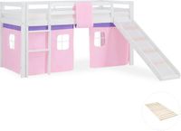 Homestyle4u Hoogslaper - 90x200 cm - Wit - met lattenbodem