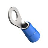 ERKO Professionele Geïsoleerde Ringkabelschoenen M6 x 16mm2 Polyamide DIN 46234 Zilver 100 stuks