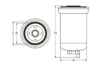 JAPANPARTS FC-L07S - Brandstoffilter voor Range Rover II (P38A)