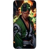 Maniacase Samsung Galaxy A8 2018 One Piece Zoro manga anime 3D-kunst hoesje