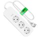 ZigBee Smart stekkerdoos 16 A, vereist ZigBee Hub, stekkerdoos 3 stopcontacten met energiebewaking, kabel 1,8 m, app-bediening, compatibel met Zigbee2MQTT, Alexa, Google Home, Home Assistant