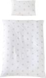 Roba Beddengoed Little Stars 135 x 100 cm Katoen Wit 2-delig