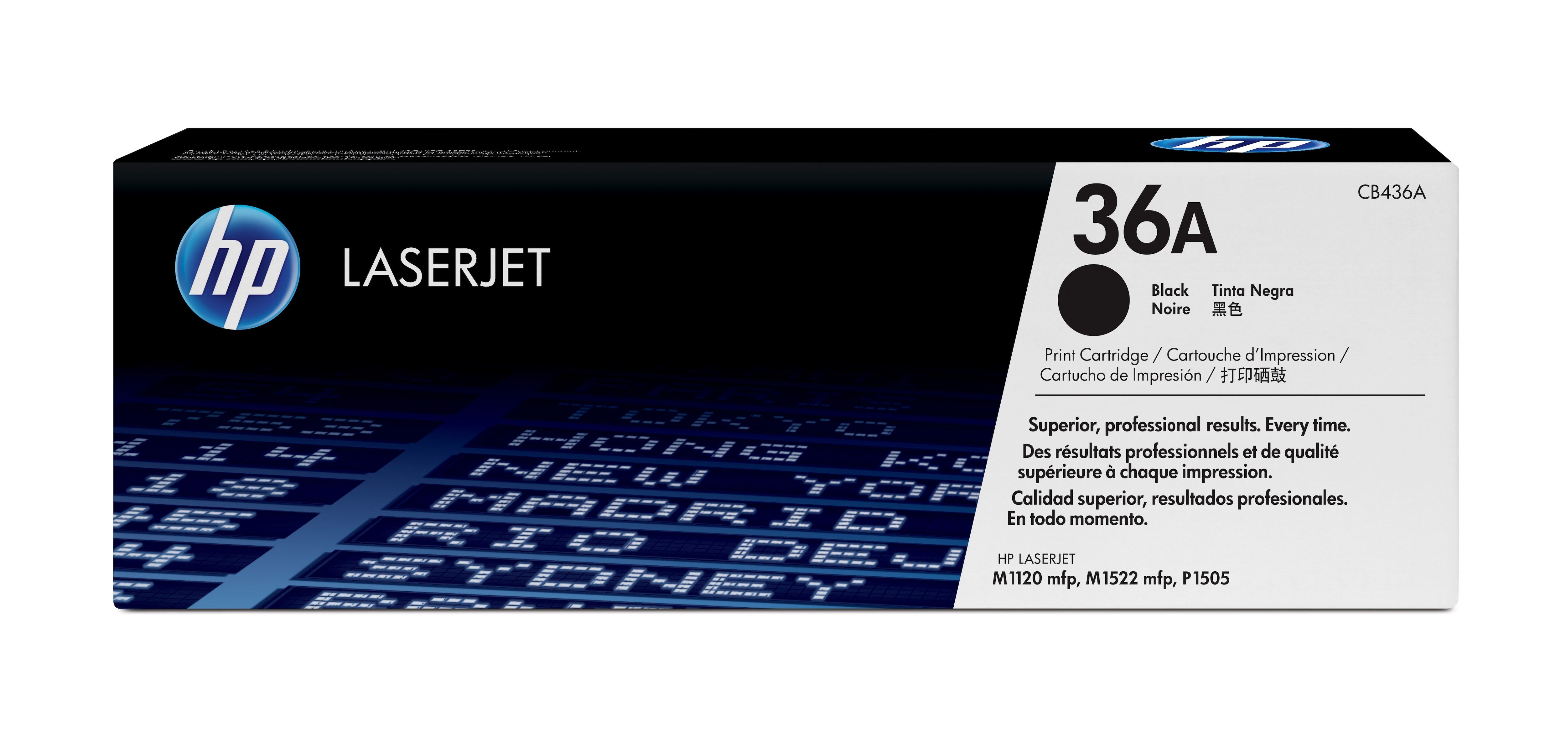 HP 36A Black Toner Cartridge - Original