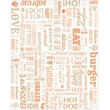 Vetafstotende Parole Vetvrij papier of hamburgervellen oranje 28x34 cm (1000 stuks)