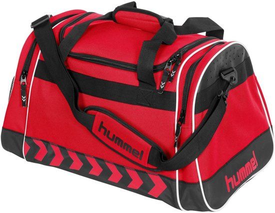 Hummel Sporttas - rood/zwart - Polyester - 2019