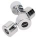 TREXO Verchroomde halterset, 2 x 7 kg, stalen halters met antislip handgreep