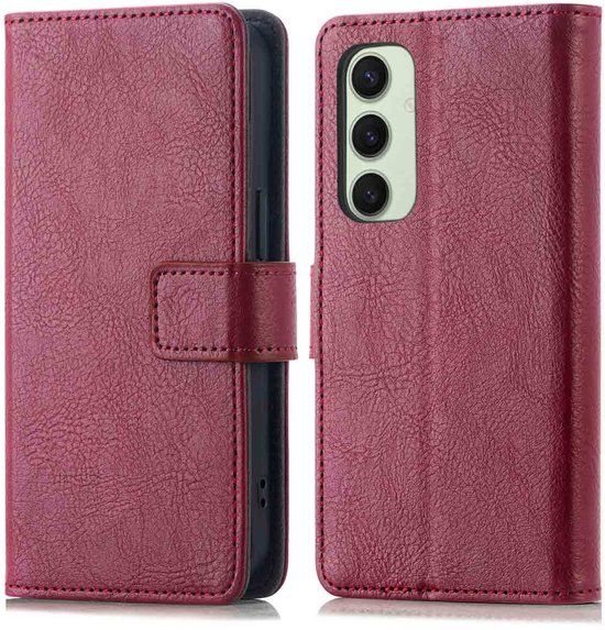 imoshion Luxe Bookcase - Samsung Galaxy S24 FE - Bordeaux
