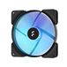 Fractal Design Aspect 14 RGB 140 mm PWM Breed 500-1700 RPM Bereik Zwart Frame 3-pack Computer Fan
