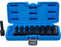 BGS Power Doppenset E-profiel - 9-delig - 1/2" - E10-E24