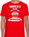Bellatio Decorations Fout Kerstshirt Santa is a big fat motherfucker rood voor heren M