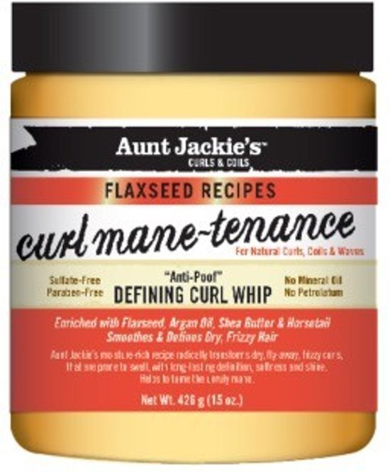 Aunt Jackies Aunt Jackie's Curls & Coils Flaxseed Recipes Curl Mane-Tenance Defining Curl Whip 426 gr