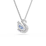 Swarovski Swan Ketting Dames Blauw/Zilver Metaal 38 cm