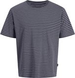 Jack&jones Jormontauk Stripe Tee Ss Crew Neck Odyssey Gray