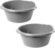 Hega hogar Hega Hoger Afwasteil - 2x - 6L - Rond - Zilver