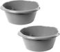 Hega hogar Hega Hoger Afwasteil - 2x - 6L - Rond - Zilver