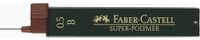 Faber-Castell Super-Polymeer 120501 fijne vullingen, hardheid B, 0,5 mm, 12 stuks