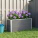 Maison Exclusive - Jardinière surélevée, gris, 100 x 30 x 42 cm, en WPC et aluminium