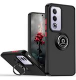 Tumundosmartphone Matte hoes met zwarte rand en 360° draaibare ring voor Oppo A80 5G