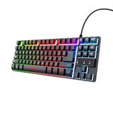 Trust GXT 833 Thado TKL Gaming Keyboard USB AZERTY French Black