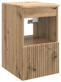 Artisanal chêne meuble de salle de bain 30 x 44,5 x 50 cm Bois traité
