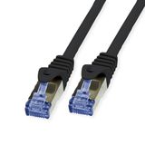 Value Outdoor patchkabel Cat.6A (klasse EA) S/FTP (PiMF), massieve kabel, LSOH, zwart, 50 m